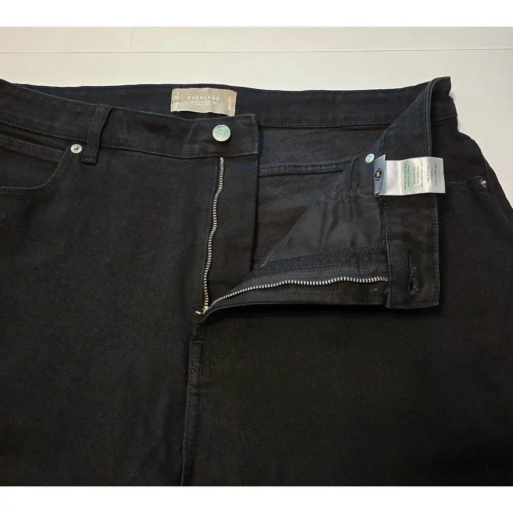Everlane Jeans Womens Plus Size 35 Regular Black The Curvy Way High Neutral NWT